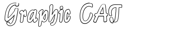 Graphic CAT font preview